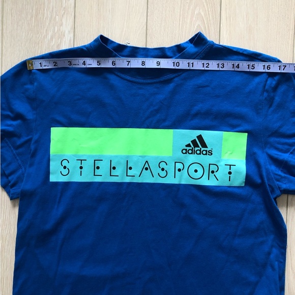 Adidas Stella Sport Logo T Shirt in Blue - Picture 2 of 9